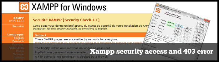 Xampp security access forbiden and 403 error