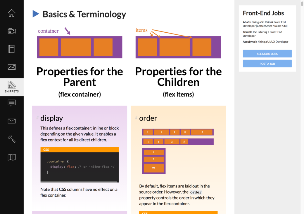 Css flex элементы