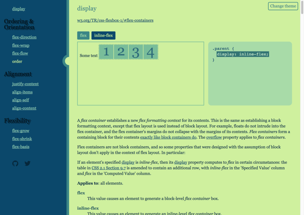 Flexbox Cheatsheet by Yoksel