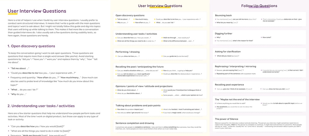 UX Research Cheat Sheet