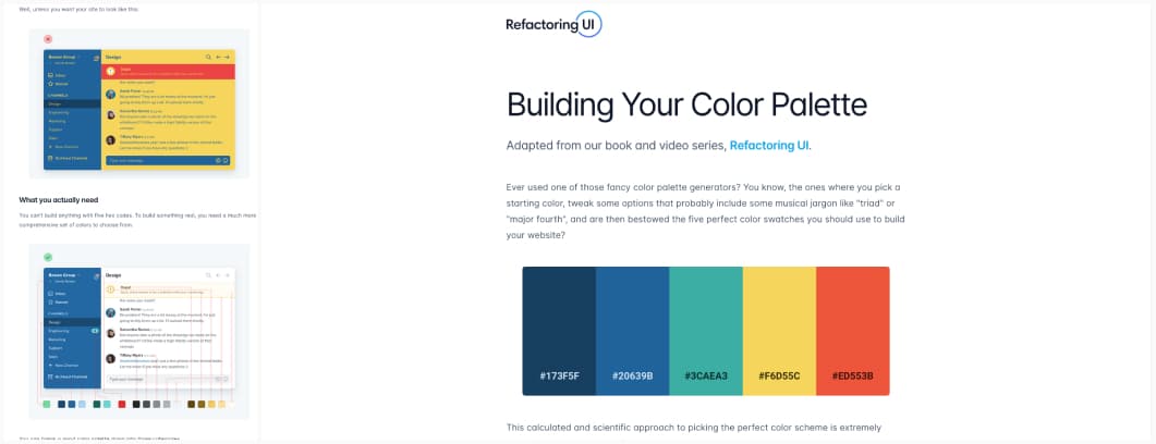 Building Your Color Palette - Refactoring UI