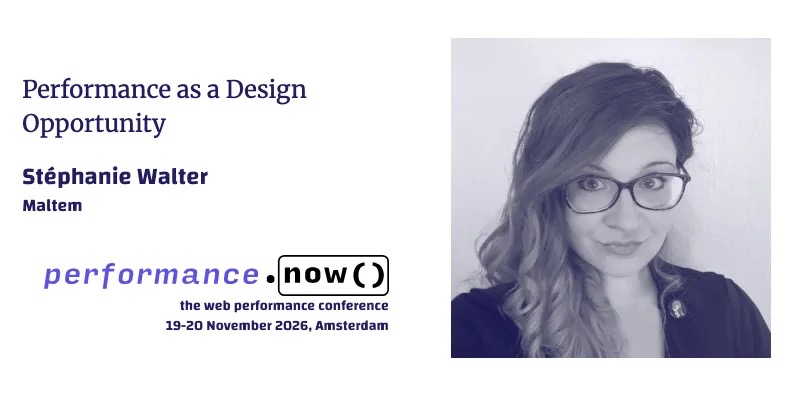 Performance as a Design Opportunity by Stéphanie Walter, Maltem19-20 November 2026, Amsterdam